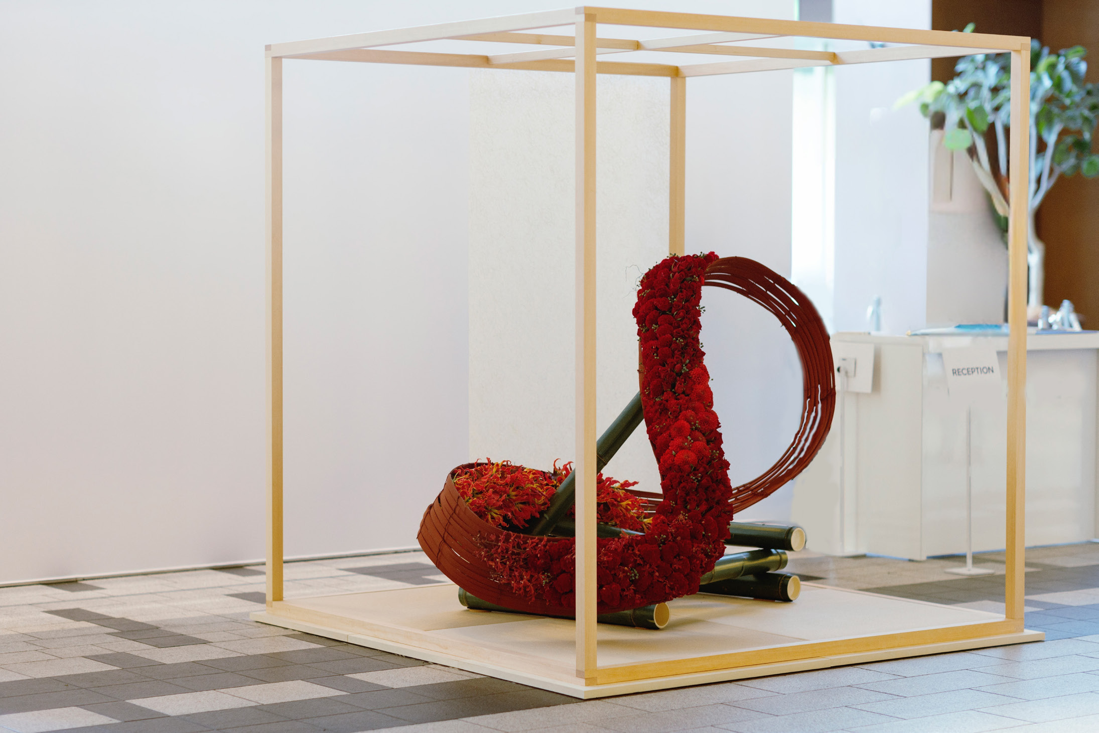 京都二畳空間 フラワーアート装飾例